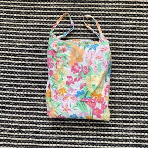 🌿Old Navy Womens Floral Ruched Back Adjustable Strap Pocket Dress 2X